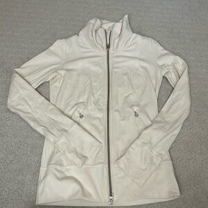 Lululemon knit jacket, cream, size 4